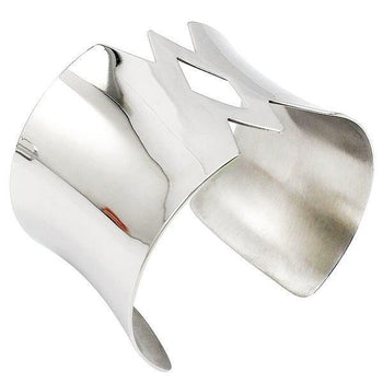 bracelet manchette acier inoxydable tendance