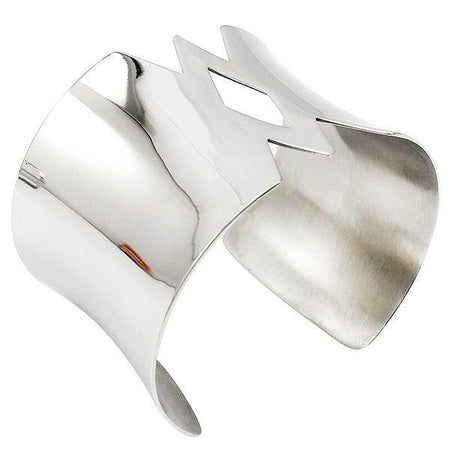 bracelet manchette acier inoxydable tendance