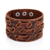 bracelet manchette cuir homme vintage