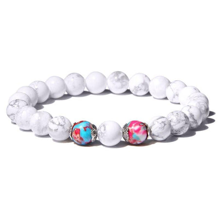 bracelet perle blanche femme tendance