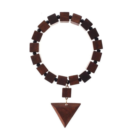 bracelet perles bois femme artisanal