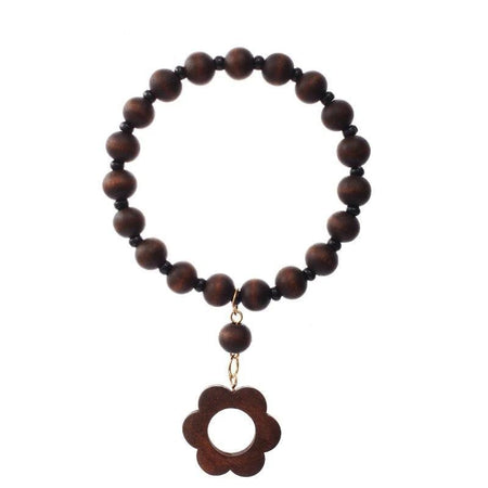 bracelet perle en bois femme tendance