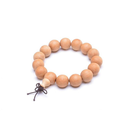 bracelet perle en bois homme naturel