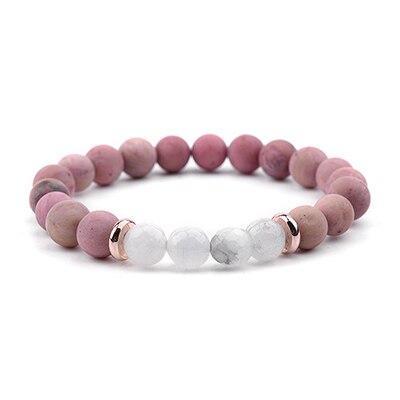bracelet perle femme fait main beige