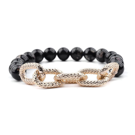 bracelet perle femme fantaisie noir