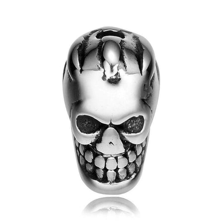 breloque tête de mort en acier inoxydable