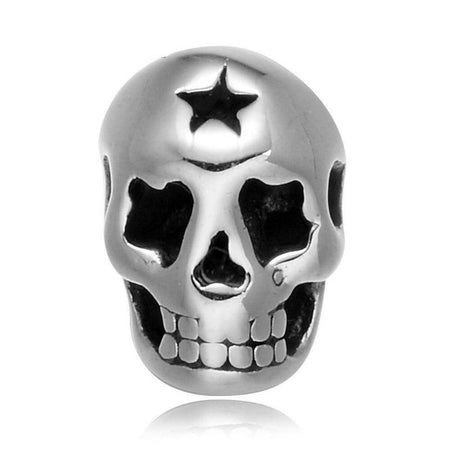 breloque acier inoxydable crâne