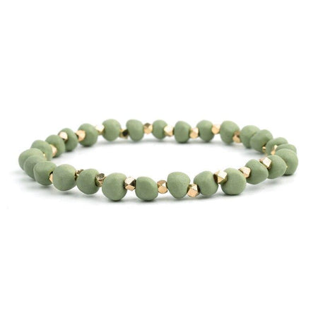 bracelet petite perle femme vert