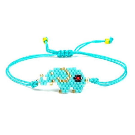 bracelet animaux enfant bleu