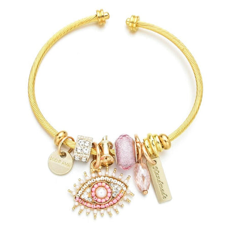 bracelet rigide acier femme tendance