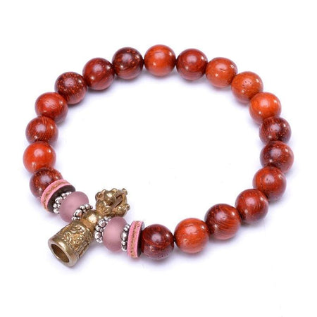 bracelet tibétain bois femme