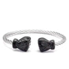 bracelet en acier inoxydable pour homme noir