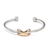 bracelet pour homme en acier or rose