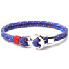 bracelet homme ancre marine bleu