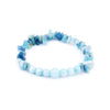 bracelet perle bleu femme aigue marine