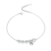 chaîne de cheville femme argent massif