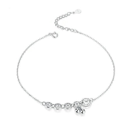 chaîne de cheville femme argent massif