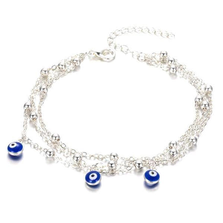 Bracelet De Cheville En Argent Sterling 925 - Étoile Et Lune, Zircone Cubique, Réglable, Idéal Pour L'été Et La Plage