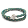 bracelet cordon liège vert