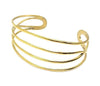 bracelet manchette femme doré